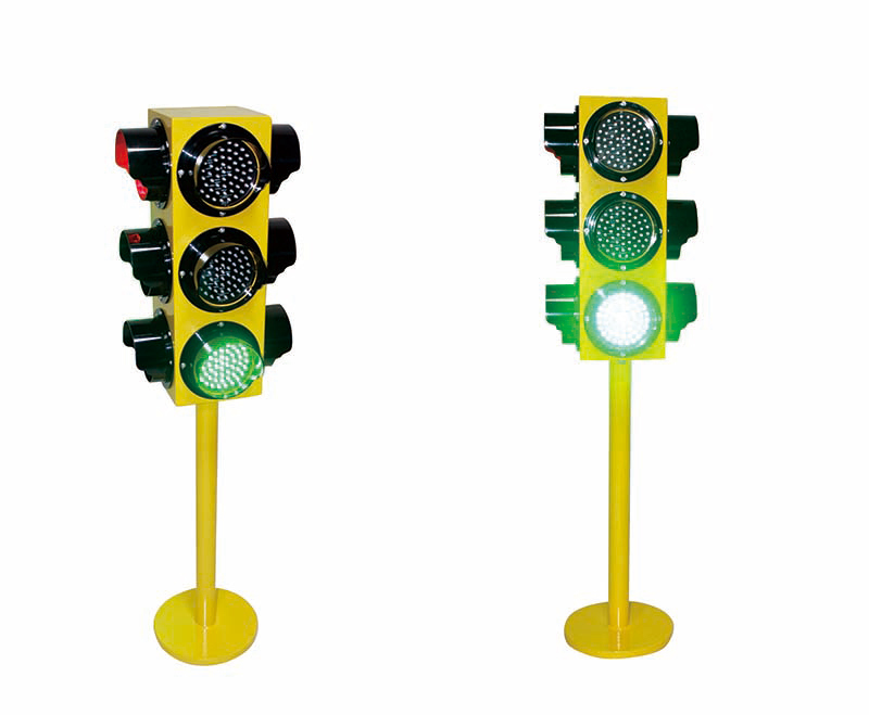 School Teaching 125mm 4 Aspects Portable LED Traffic Light