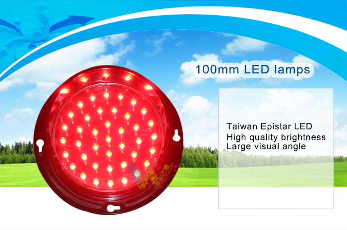 Epistar Green LED Module 100mm LED Traffic Light Lamp