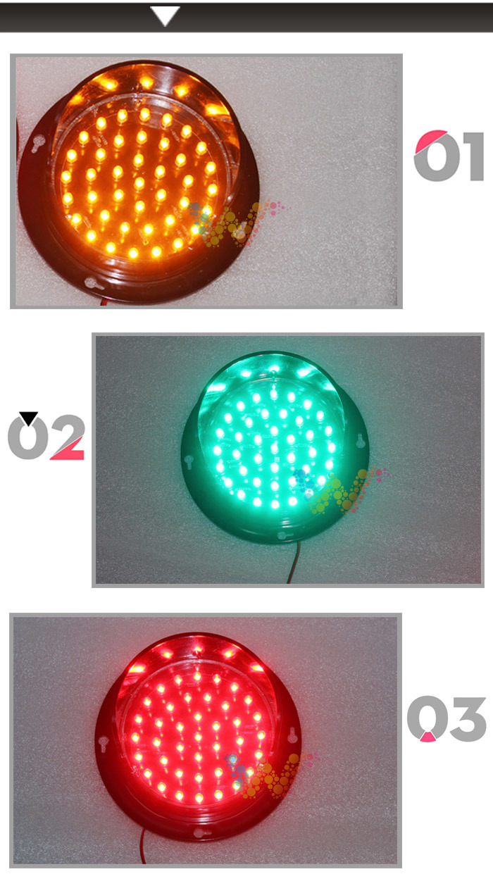 Epistar Green LED Module 100mm LED Traffic Light Lamp