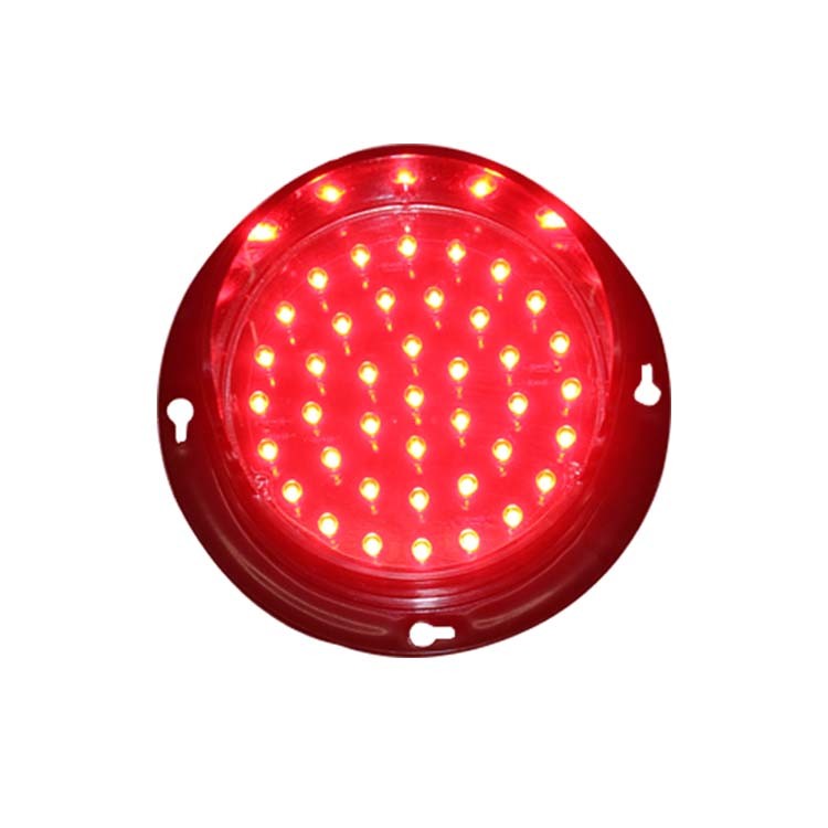 Customized Mould PC 100mm Red LED Traffic Light Parts