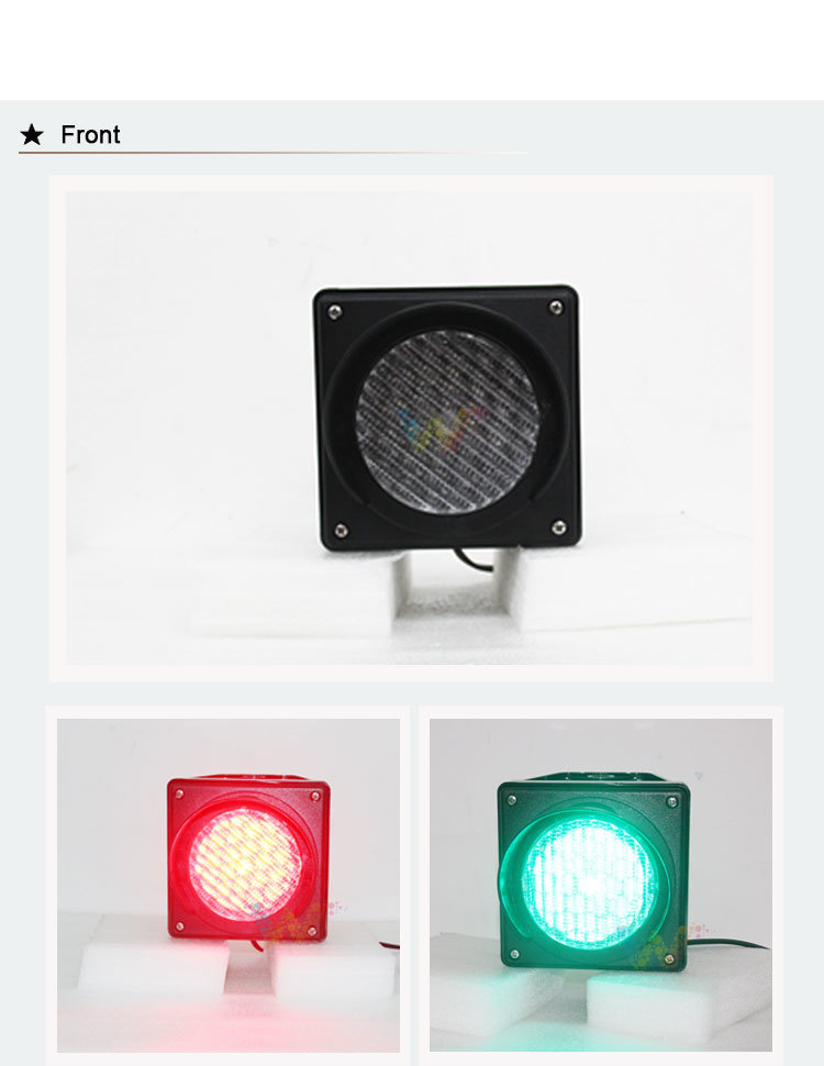 Customized Parking Lots 100mm Mini Decoration LED Traffic Light