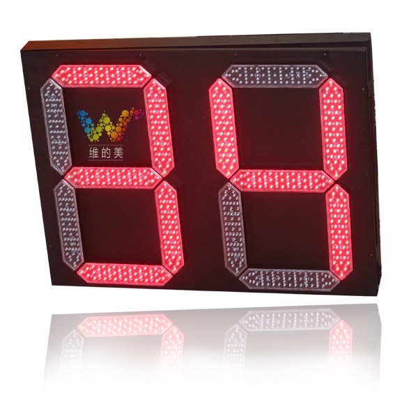 2 Digital Red Green LED Countdown Timer Traffic Light