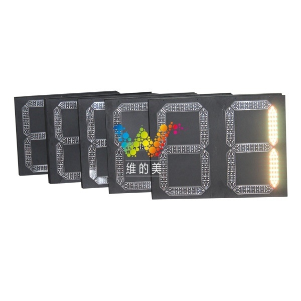 2 Digital Red Green LED Countdown Timer Traffic Light