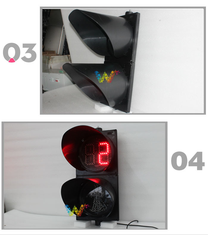 China Manufacturer 300mm Countdown Timer Pedestrian Traffic Light