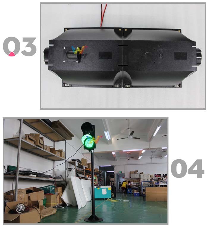 LED Manufacturer 200mm PC Red Green Traffic Signal Light