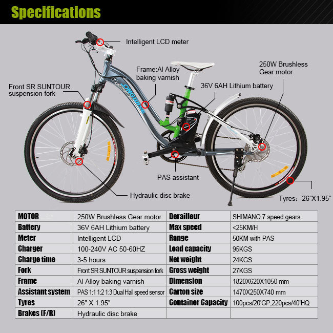 Electric Bicycle Mountain Bike (LWEB-L2615)