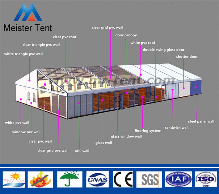 Small Size 10X10m Trade Show Tent Marquee Tent for Outdoors