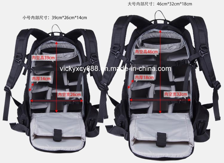 Top Quality Double Shoulder Professional Video Camera Backpack Bag (CY9907)