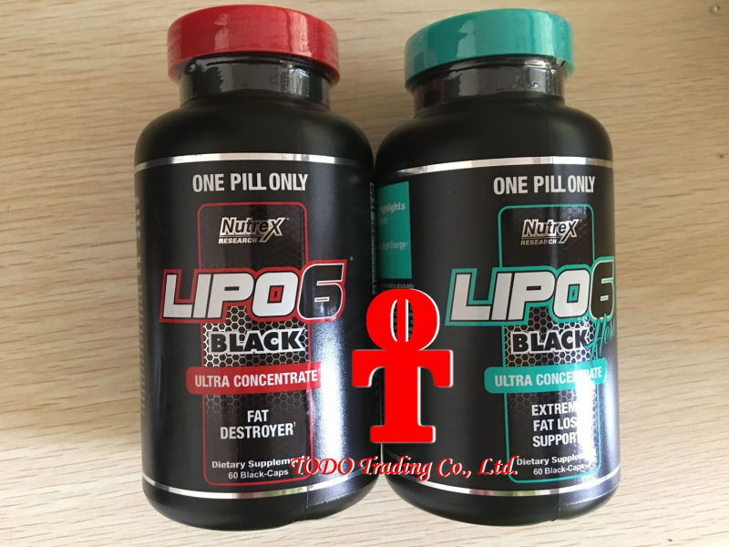 Nutrex Research Lipo 6 Black Ultra Concentrate Extreme Fat Loss Support Dietary Supplement 60 Black Capsules Fast Slimming Capsules