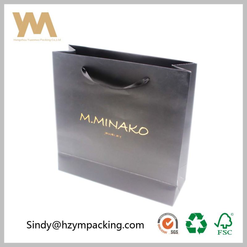 Promotional Printed Paper Gift Packing Bag for Garment&Shoes&Foods