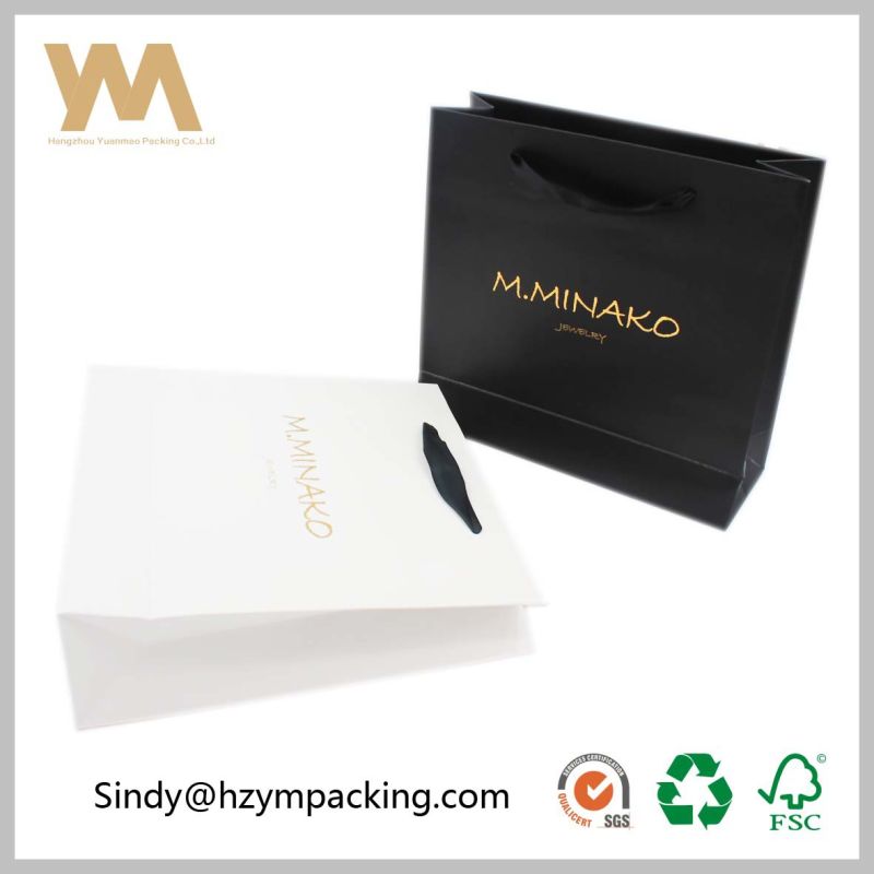 Promotional Printed Paper Gift Packing Bag for Garment&Shoes&Foods