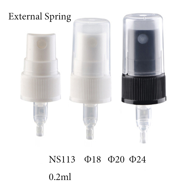 Plastic Fine Mist External Spring Sprayer Ribbed Closure with Cap (NS113)