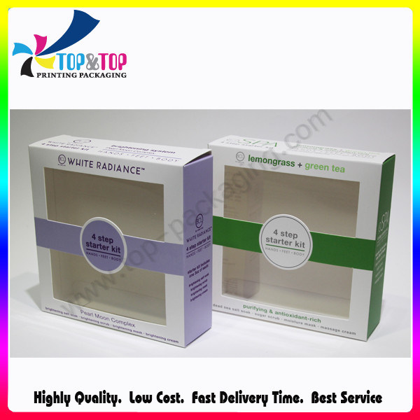 Eco Friendly Wholesale Folding Paper Box Natural Cosmetic Packaging