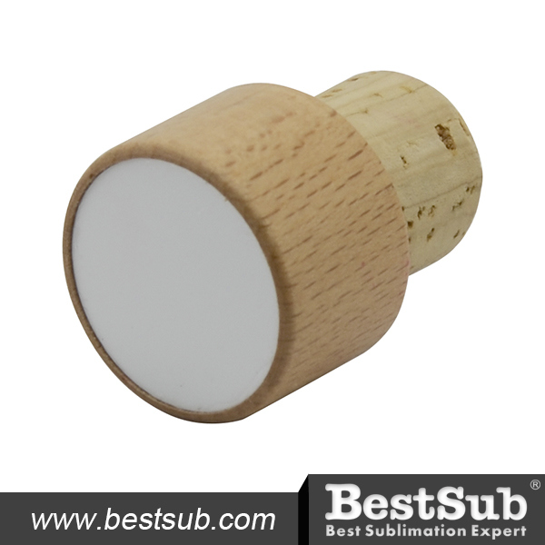 Wooden Wine Bottle Stopper (Round) (WJSY)