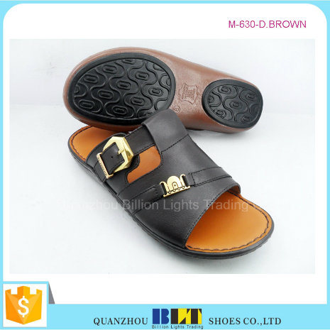 Hot Sale Men Fashion PU Upper Arabia Slippers