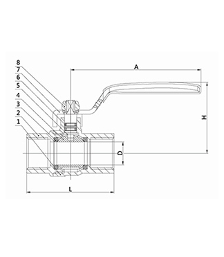 Inig&Watermark Aproved Brass Gas Valves with Ce (10.99231)