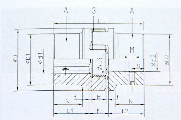 Ktr Flexible Type Rotex Shaft Coupling