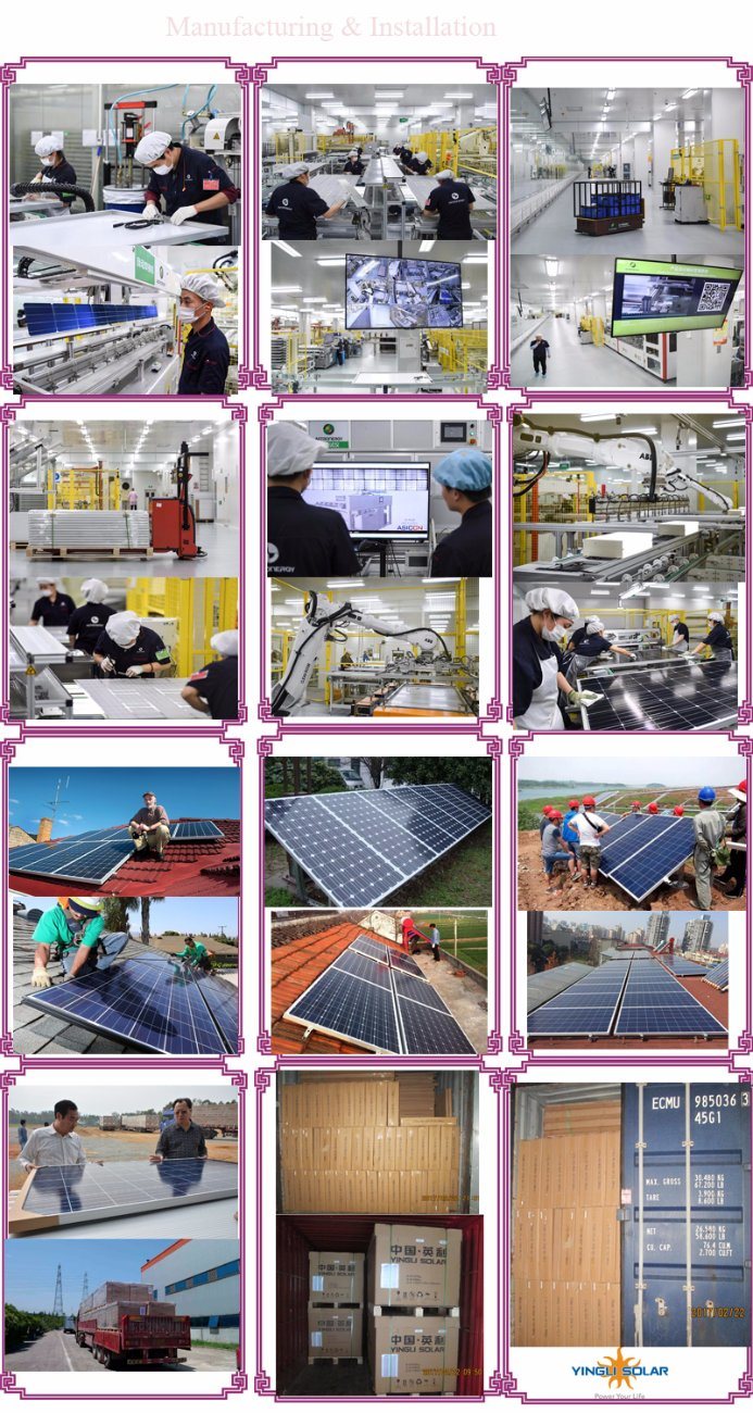 250W Polycrystalline/Monocrystalline Solar PV Cell Module Panel