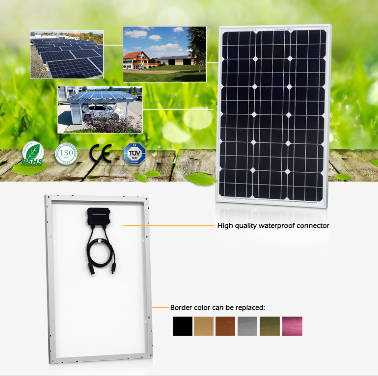 High Efficiency 5W to 320W Solar Panel with Solar World Cells