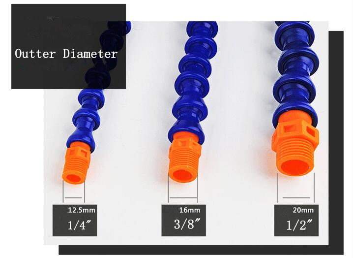 Adjustable Plastic Cooling Pipe Flat 3/8