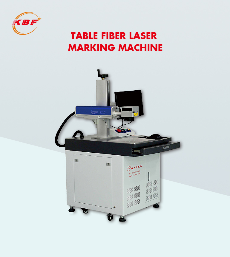 New Design 20W Table/Standing Fiber Laser Engraving Machine for Metal