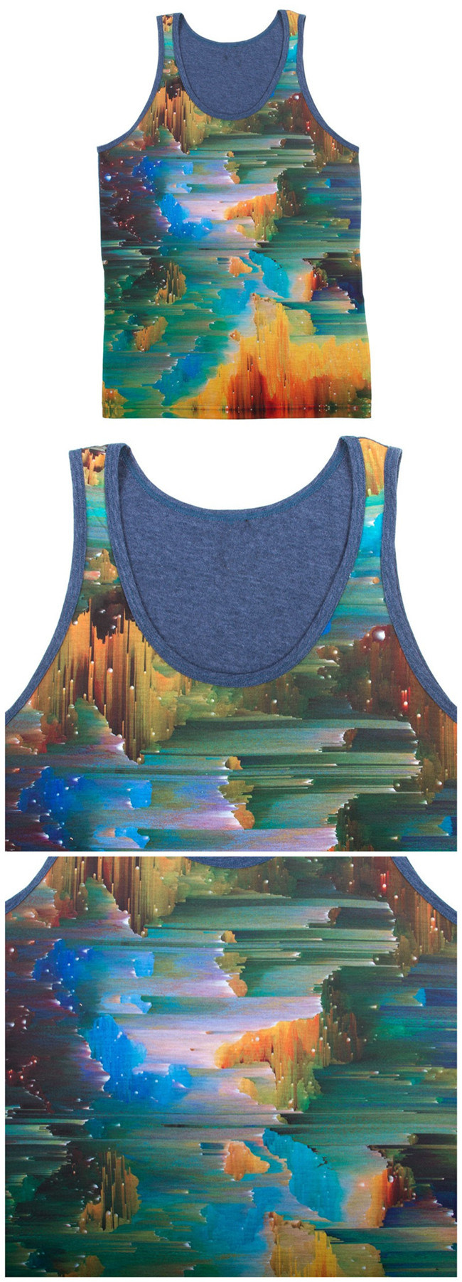 Wholesale High Quality Sublimation Printing Tank Tops (ELTVI-22)