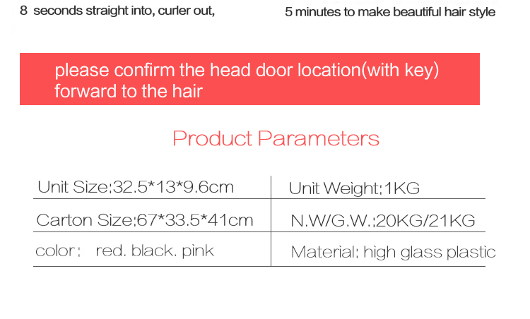 Black Hair Curl Newest OEM Styler Hair Salon Equipment with CE and RoHS Certification Tourmaline Material Showliss LCD Mag Showliss Curler Hair