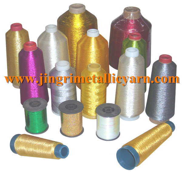 Metallic Embroidery Yarn with 150d Polyester Core