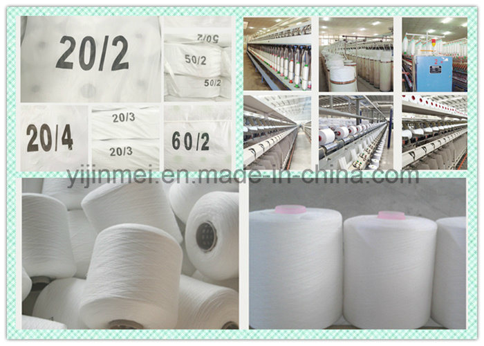 50/2 Raw White 100% Polyester Spun Knitting Yarn