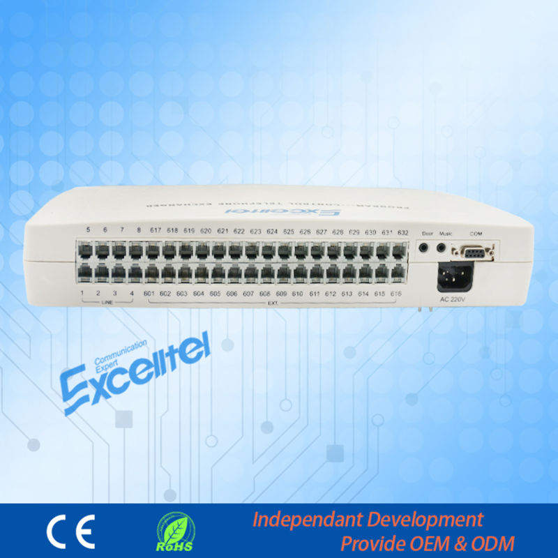 Telephone Exchange 8 Co Lines 32 Extensions Intercom System Business Hotel PBX