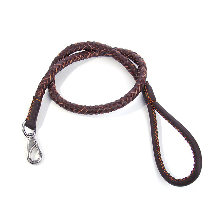 Real Cowskin Knitting String Dog Lead for Large Dog