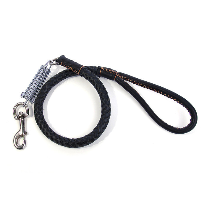 Real Cowskin Knitting String Dog Lead for Large Dog