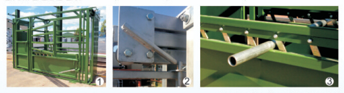 High Quality Powder Coated Cattle Squeeze Crush