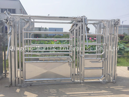 Heavy Duty Cattle Squeeze Chute with Hot DIP Galvanized Tube