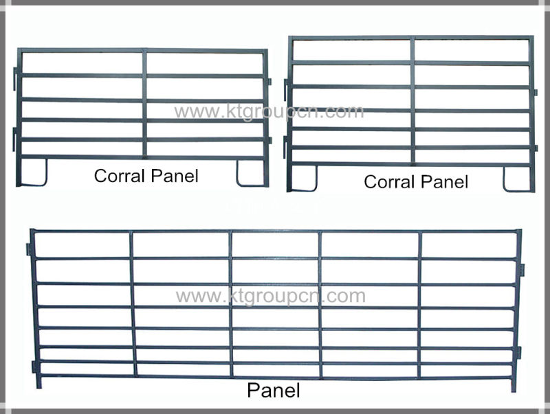 5 Bar Oval Rail Cattle Corral Panels