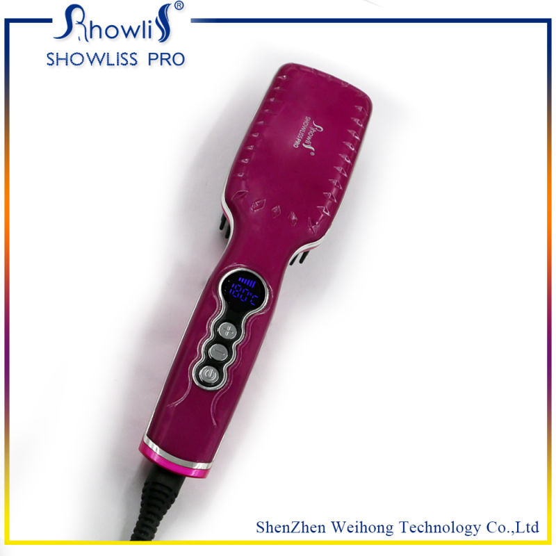 Brush Hair Straightener Comb Irons Come with 6 Sections of Temperature Control Electric Straight Hair Comb Straightening