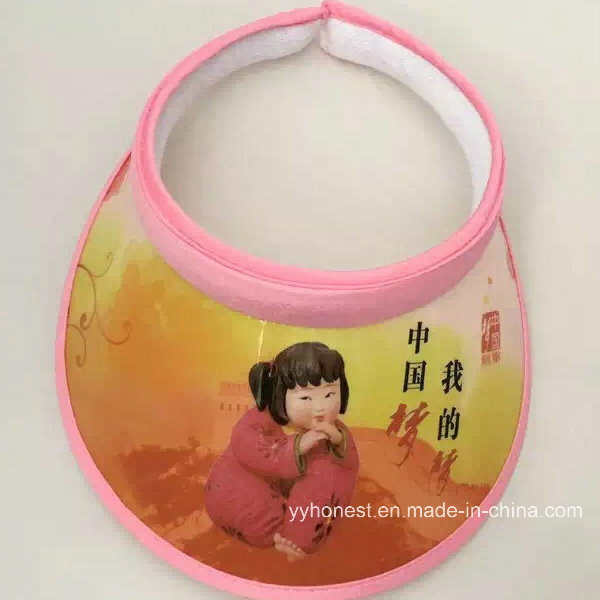 Promotional Wholesale Fashion Design Transparent PVC Sun Visor