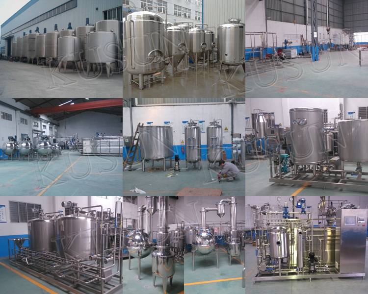 100L 300L 500L 1000L Stainless Steel Heating Jacketed Paste Cream Batch Pasteurizer