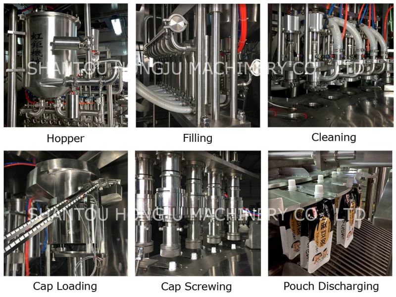 Baby Food Filling Capping Machine for Spout Pouch