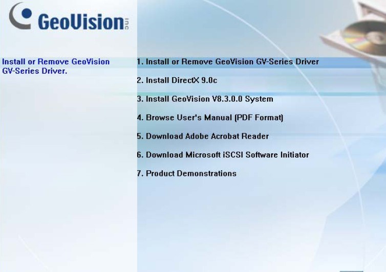 Gv DVR Card Gv600/Gv800/Gv1480 Version 8.5 PCI and PCI-E Option