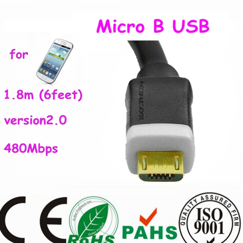 Mobile Phone a Male USB to Micro B USB Cable