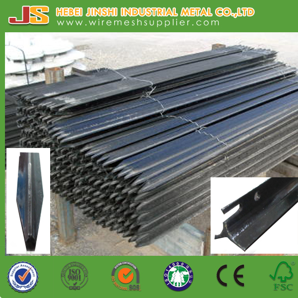 New Zealand Steel Field Fence Y Post Black Bitumen Star Pickets