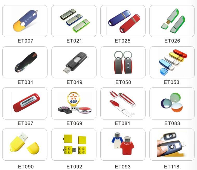 Plastic USB Flash Drive Flash Memory with Custom Logo (ET066)