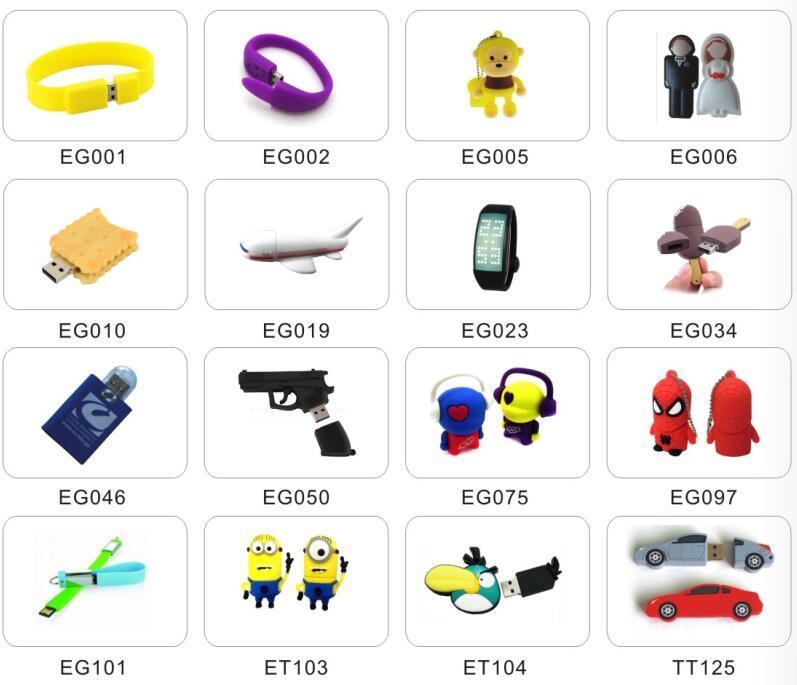 Plastic USB Flash Drive Flash Memory with Custom Logo (ET066)