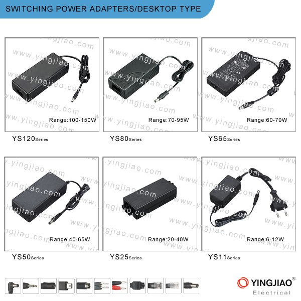 70-95W AC DC Laptop Power Supply with Ge UL FCC