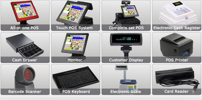 Touch POS Terminal Aluminum POS Machine for Supermarket