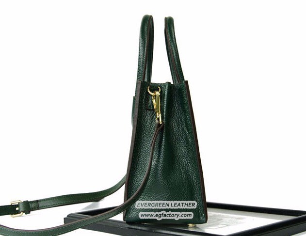 Ladies High-End Designer Cowhide Leather Bags Handbags Women OEM Factory in Guangzhou Emg4915