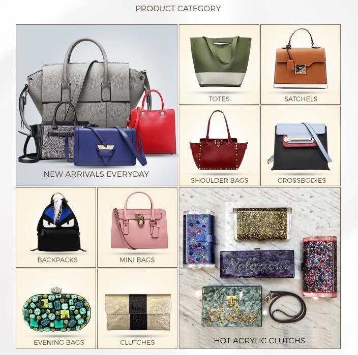 Professional Handbag Manufacturer, with 2 Factories & 3, 500+ New Samples Display in Big Showroom, Welcome to Visit Evergreen (SY6626)