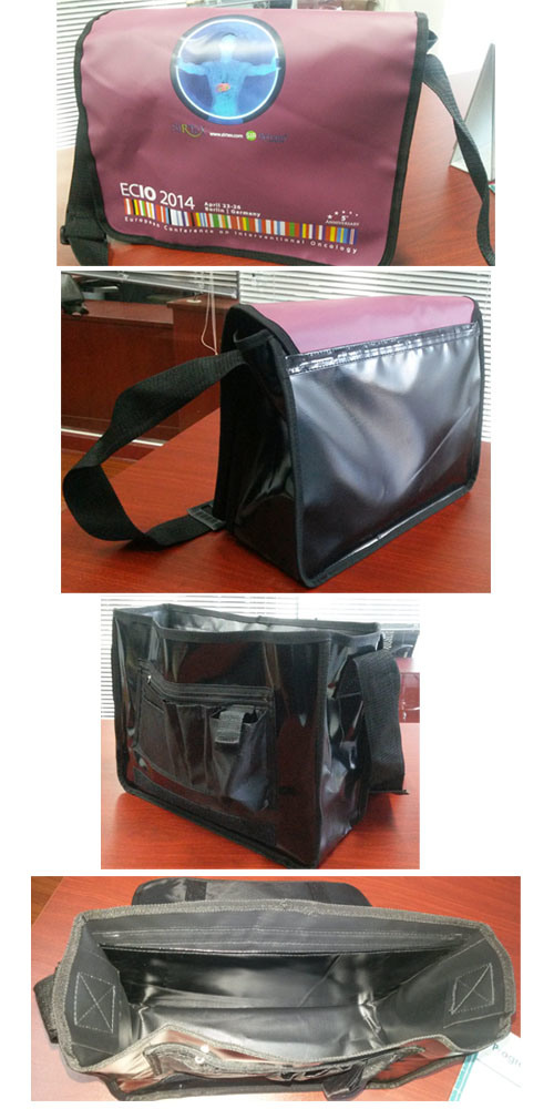 Tarpaulin PVC Shoulder Bag Messenger Bag Book Bag Portfolio