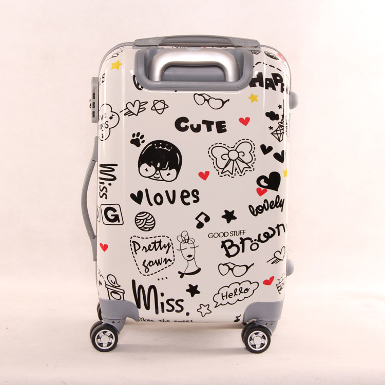 ABS+PC Printed Hard Shell Love Designer Luggage